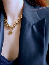愛心古巴鎖骨鏈 OLIAIA HEART CUBAN CHOKER